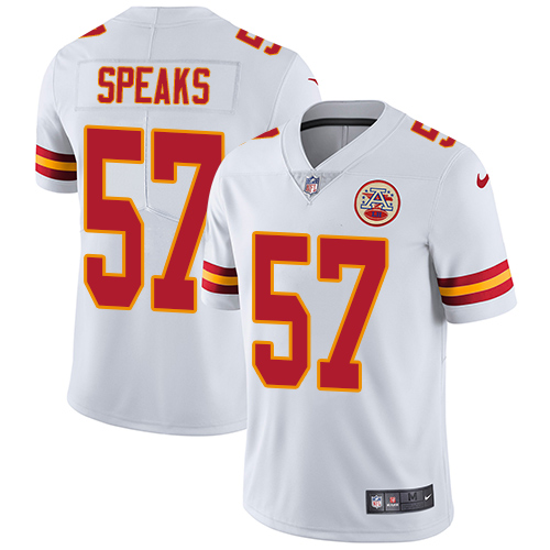 Nike Chiefs #57 Breeland Speaks White Men's Stitched NFL Vapor Untouchable Limited Jersey - Click Image to Close